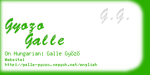 gyozo galle business card