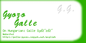 gyozo galle business card